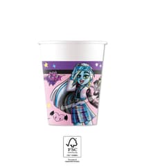 Monsters High "Best Students" - FSC Paper Cups 200ml - 95705