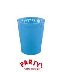 Decorata Reusable Party Products - Party Reusable Semi-transparent Cup 250ml Blue - 96199