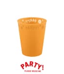 Decorata Reusable Party Products - Party Reusable Semi-transparent Cup 250ml Orange - 96201