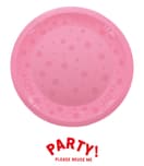 Decorata Reusable Party Products - Party Reusable Semi-transparent Plate 21cm Pink - 96211