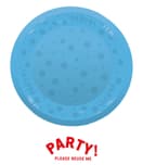 Decorata Reusable Party Products - Party Reusable Semi-transparent Plate 21cm Blue - 96212
