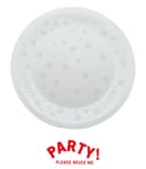 Decorata Reusable Party Products - Party Reusable Semi-transparent Plate 21cm - 96213