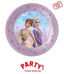 Frozen 2 Wind Spirit - Party Reusable Plates 21cm 4pcs - 96269