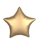 Unicolor Foil Balloons - "Satin Gold Star" Foil Balloon 46cm - 96378