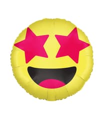 Standard & Shaped Foil Balloons - "Smiley Face" Foil Balloon 46cm - 96384