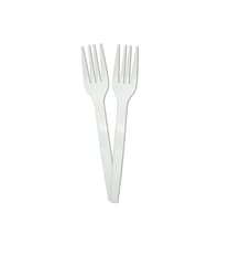 Decorata Reusable Products - Reusable White Forks - 96393