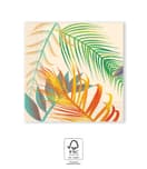 Glass Carafe Sets - Tropical Leaves FSC 3-Ply Paper Napkins 25x25cm - 96425