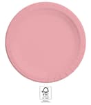 Decorata Solid Color - FSC Deep Paper Plates Next Generation Pink Large 23cm - 96569