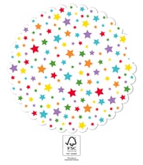 Multicolour Bright Stars - FSC Cake Base 29cm - 96610