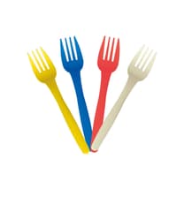 Decorata Reusable Products - Reusable Multicolor Party Forks - 96646
