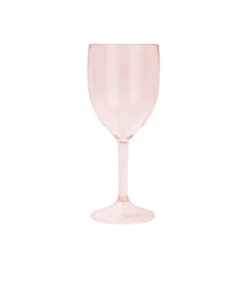 Decorata Reusable Products - Reusable Semi-Tranparent Rose Gold Wine Glasses - 96656