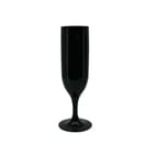 Decorata Reusable Products - Reusable Champagne Glasses Black - 96659