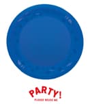 Decorata Reusable Party Products - Party Reusable Plate 21cm Bright Blue - 96688