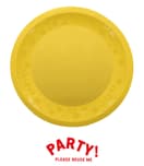 Decorata Reusable Party Products - Party Reusable Plate 21cm Yellow - 96690