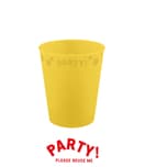 Decorata Reusable Party Products - Party Reusable Cup 250ml Yellow - 96694