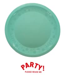 Decorata Reusable Party Products - Party Reusable Plate 21cm Mint Pastel - 96701