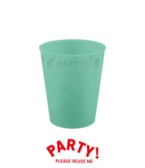 Decorata Reusable Party Products - Party Reusable Cup 250ml Mint Pastel - 96705