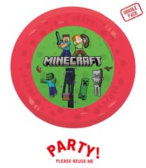 Minecraft Party - Party Reusable Plate 21cm 4pcs - 96756