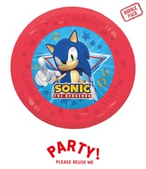 Sonic Speed - Party Reusable Plate 21cm 4pcs - 96757