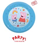 Peppa Pig Messy Play - Reusable Party Plate 21cm 4pcs - 96760