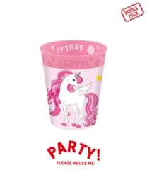 Decorata Unicorn Rainbow Colors - Reusable Party Cup 250ml 4pcs - 96763