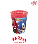 Sonic Speed - Party Reusable Cup 250ml 4pcs - 96772