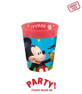 Mickey Rock the House - Party Reusable Cup 250ml 4pcs - 96779