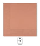 Decorata Solid Color - FSC Three-ply paper napkins 33x33cm Rose Gold - 96792