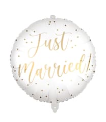 Standard & Shaped Foil Balloons - "Just Married" Foil Balloon 46cm - 96798