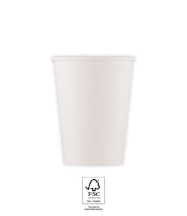 Decorata White Products - FSC White Paper Cups 200 ml - 96801