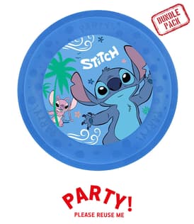 Stitch & Angel - Party Reusable Plates 21cm 4pcs - 96921