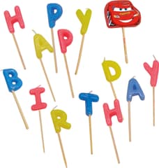 Cars 3 - "happy Birthday" Toothpick Candles - 9825