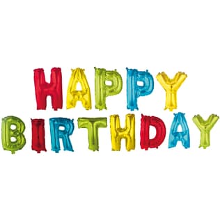 Letter Foil Balloons - "Happy Birthday" Foil Balloons - 89652