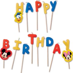 Mickey Rock the House - "Happy Birthday" Toothpick Candles - 9295