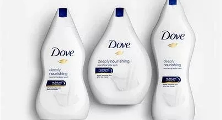 Dove body-shaped bottles concept fail