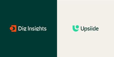 Dig Insights and Upsiide new logos
