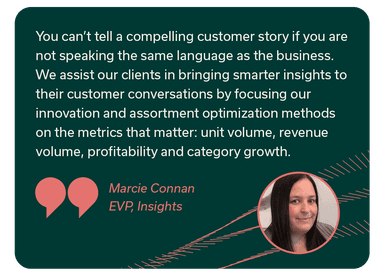 Quote from Marcie Cannon, EVP of Insights at Dig, as typed above.