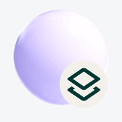 3D sphere with a layers icon