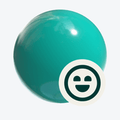 3D sphere with an emoji icon