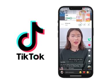 Preview of TikTok video on a phone