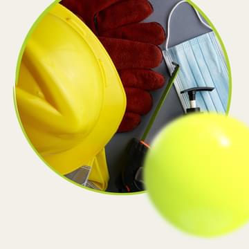 Hard hat and other items