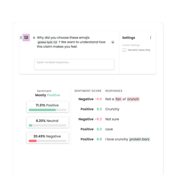 Idea Split question preview