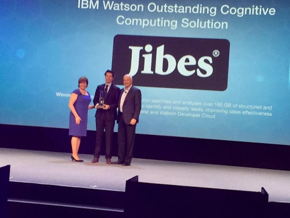 Jibes wint IBM Beacon Award Watson Outstanding Cognitive Computing Solution image