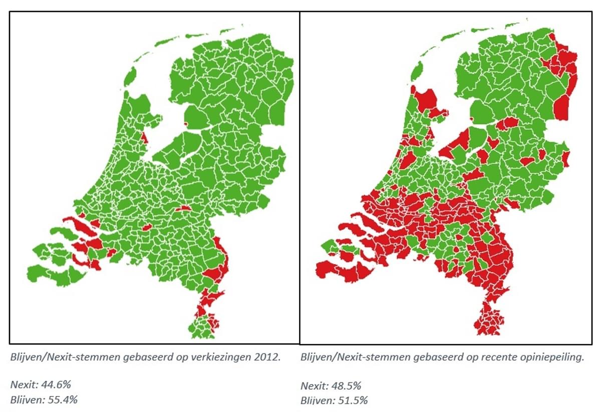 Data-analyse: meerderheid Nederlanders wil geen Nexit image