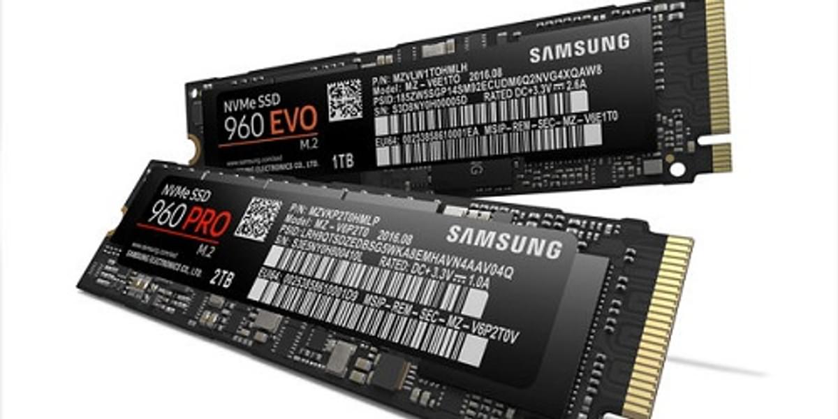 Samsung introduceert snelle NVMe 960 PRO en de 960 EVO SSDs image