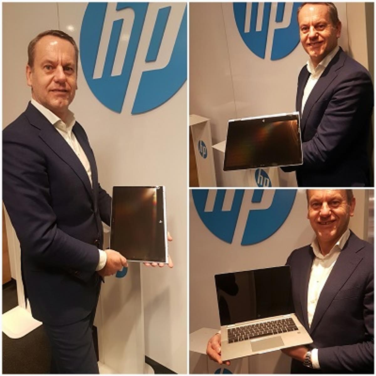 HP overhandigt 1e exemplaar van de Elitebook X360 aan Marcel Joosten image