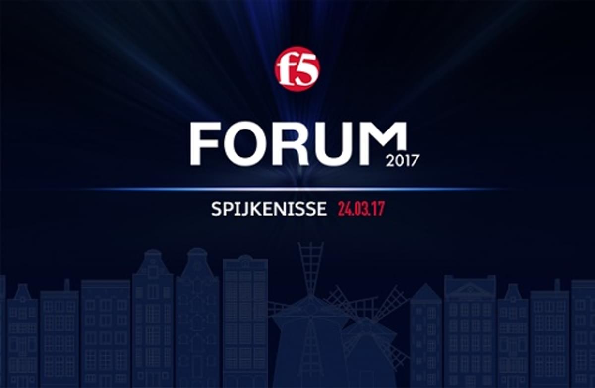 F5 Networks Forum 2017 in Spijkenisse image