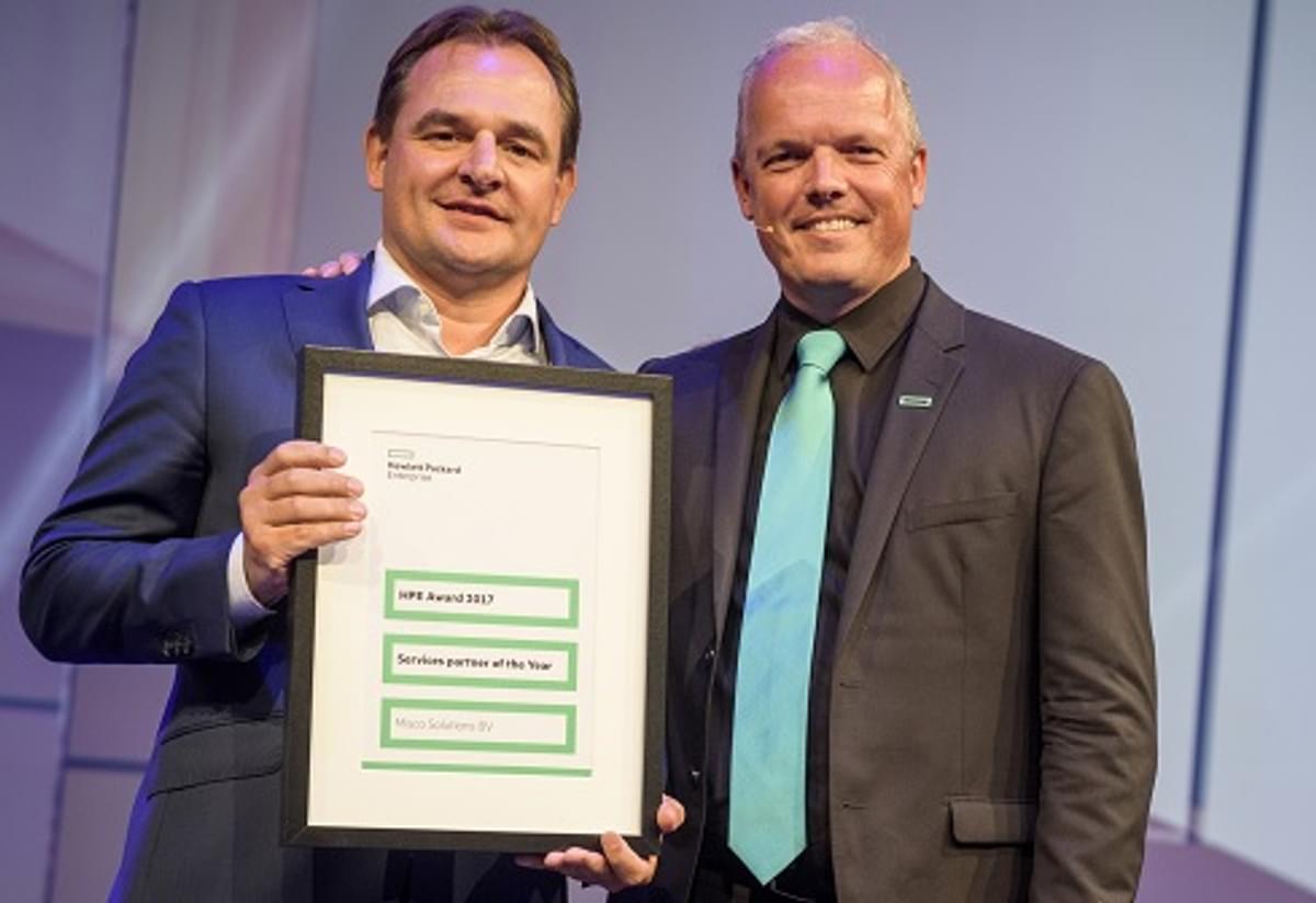 Misco Solutions wint HPE Services Partner of the Year Award image