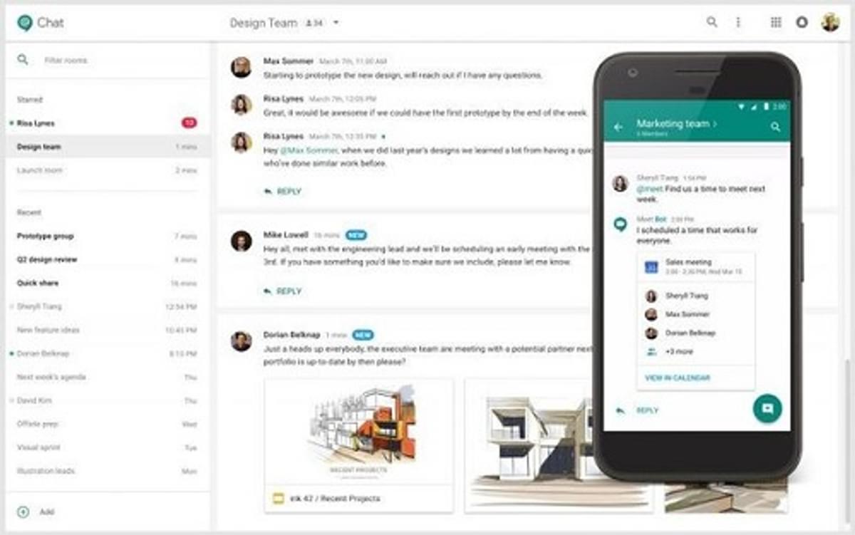 Google Hangouts en Hangouts Meet heten voortaan Google Chat en Google Meet image