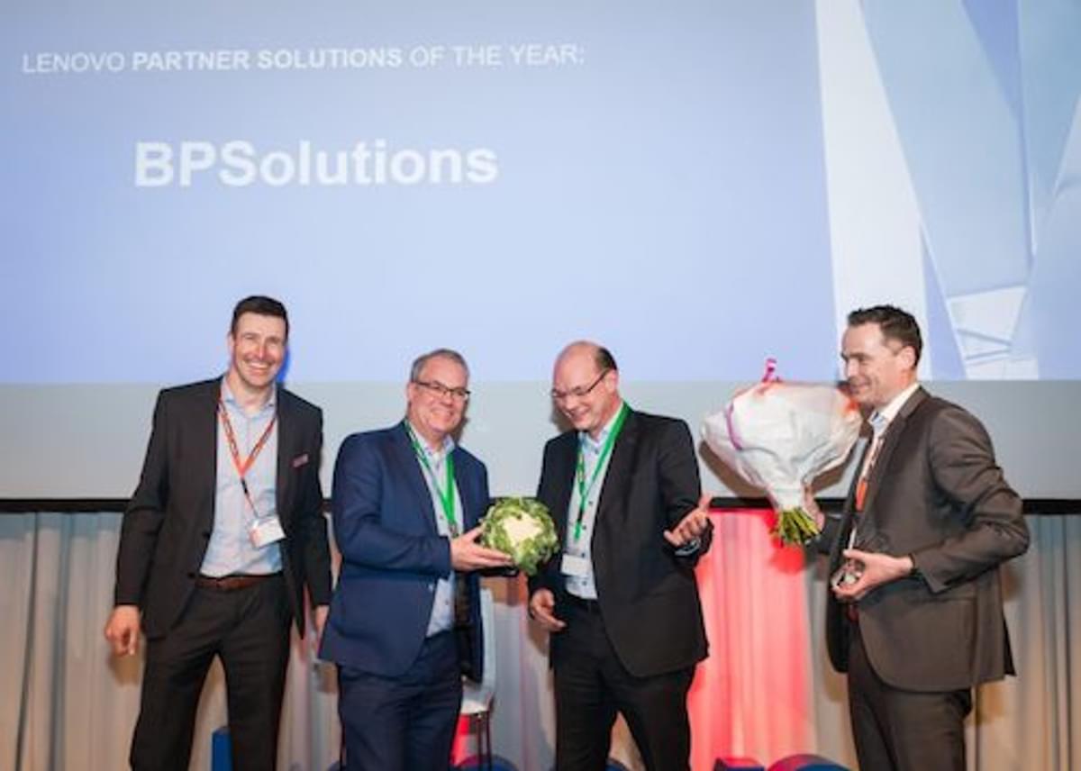BPSolutions wint Lenovo Partner Solutions of the Year Award 2017-2018 image